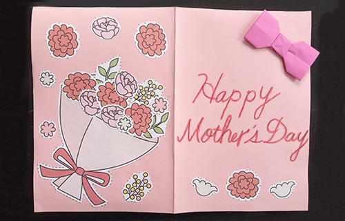 「母の日」のメッセージカードを作ろう
