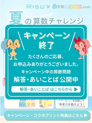 RISU算数×学習プリント.com コラボプリント特集