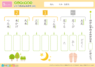 漢字のいくつもの読み方の練習問題4