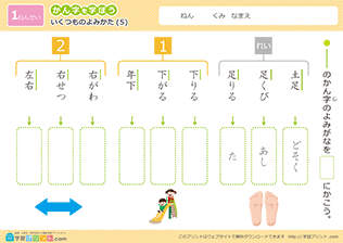 漢字のいくつもの読み方の練習問題5