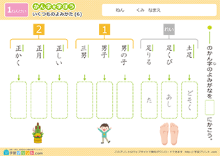 漢字のいくつもの読み方の練習問題6