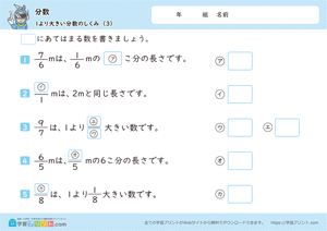 1より大きい分数のしくみ 3