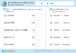 長さの単位の大きさ2