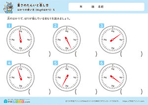 はかりの使い方（4kgのはかり）5