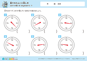 はかりの使い方（4kgのはかり）7