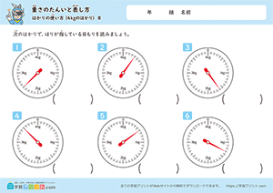 はかりの使い方（4kgのはかり）8