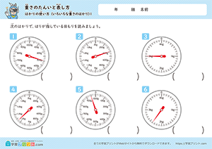 はかりの使い方（いろいろな重さのはかり）1