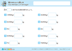 単位を変えましょう（tからkg）2