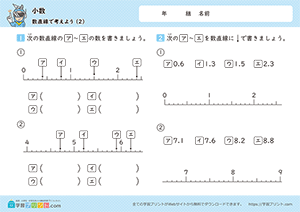 小数（数直線で考えよう）2