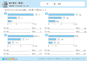 倍の見方【割合】（倍を使ってもとめよう）2