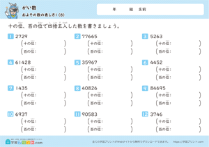 がい数（およその数の表し方）1-8