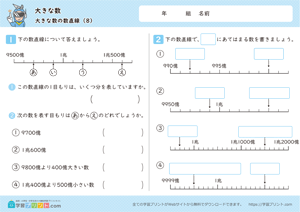 大きな数（大きな数の数直線）8