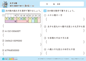 数字と漢数字で表そう（億の位）4