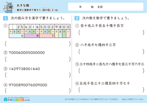 数字と漢数字で表そう（兆の位）6