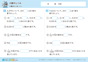 小数のしくみ（小数のしくみ）1