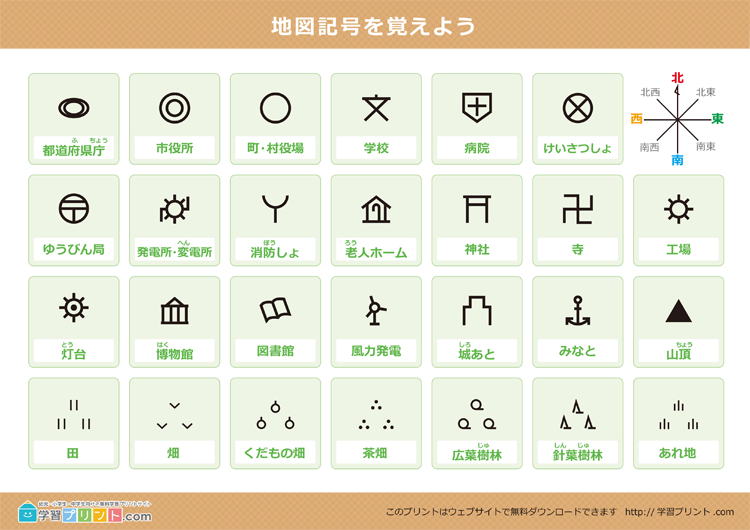 地図記号ポスター