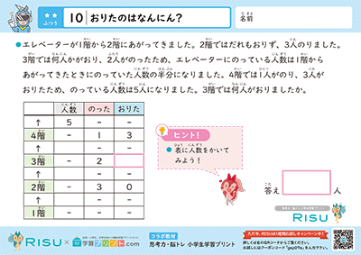 10.おりたのはなんにん？