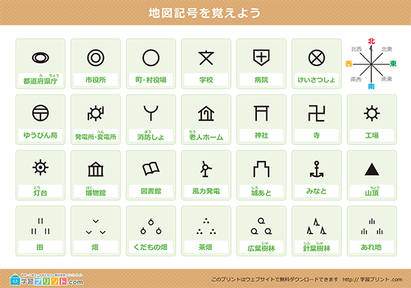 地図記号ポスター