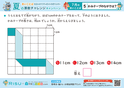 5.かみテープのながさは？